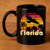 Florida Retro Sunset 11oz C Handle Ceramic Mug