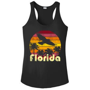 Florida Retro Sunset Ladies PosiCharge Competitor Racerback Tank