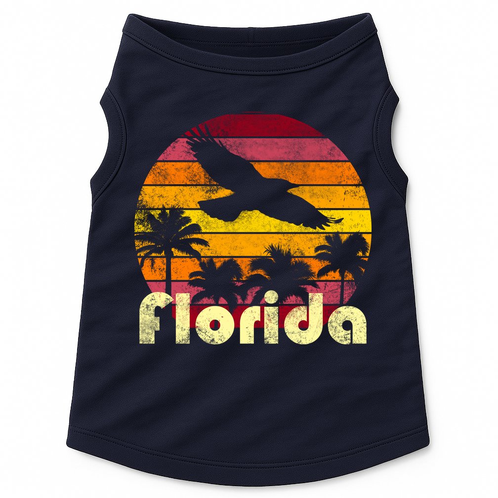 Florida Retro Sunset Doggie Tank