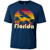 Florida Retro Sunset Cooling Performance Crew T-Shirt