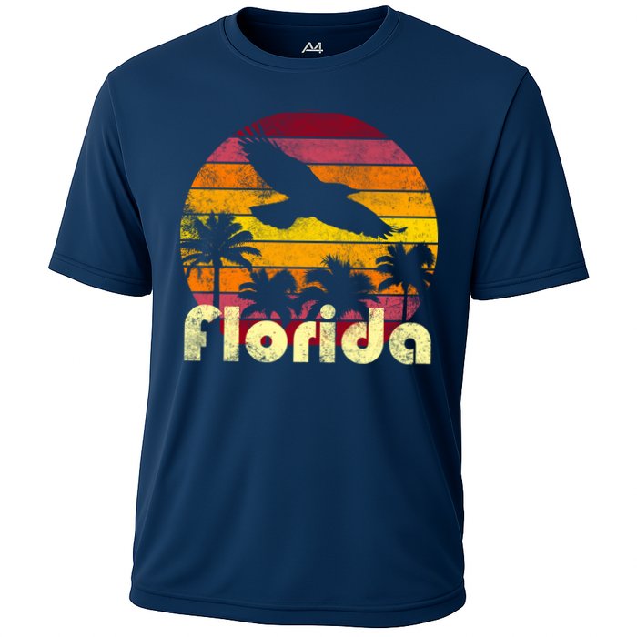 Florida Retro Sunset Cooling Performance Crew T-Shirt
