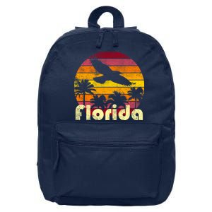 Florida Retro Sunset 16 in Basic Backpack