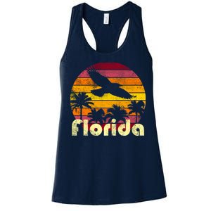 Florida Retro Sunset Women's Racerback Tank