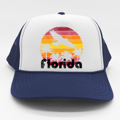 Florida Retro Sunset Trucker Hat