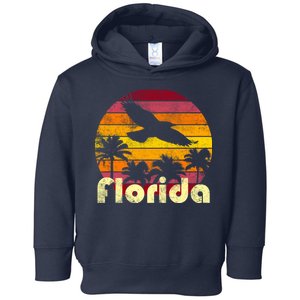 Florida Retro Sunset Toddler Hoodie