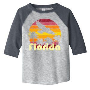 Florida Retro Sunset Toddler Fine Jersey T-Shirt