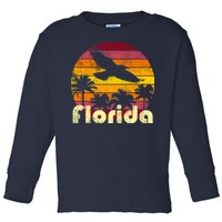 Florida Retro Sunset Toddler Long Sleeve Shirt