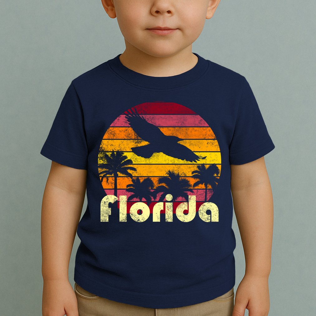 Florida Retro Sunset Toddler T-Shirt