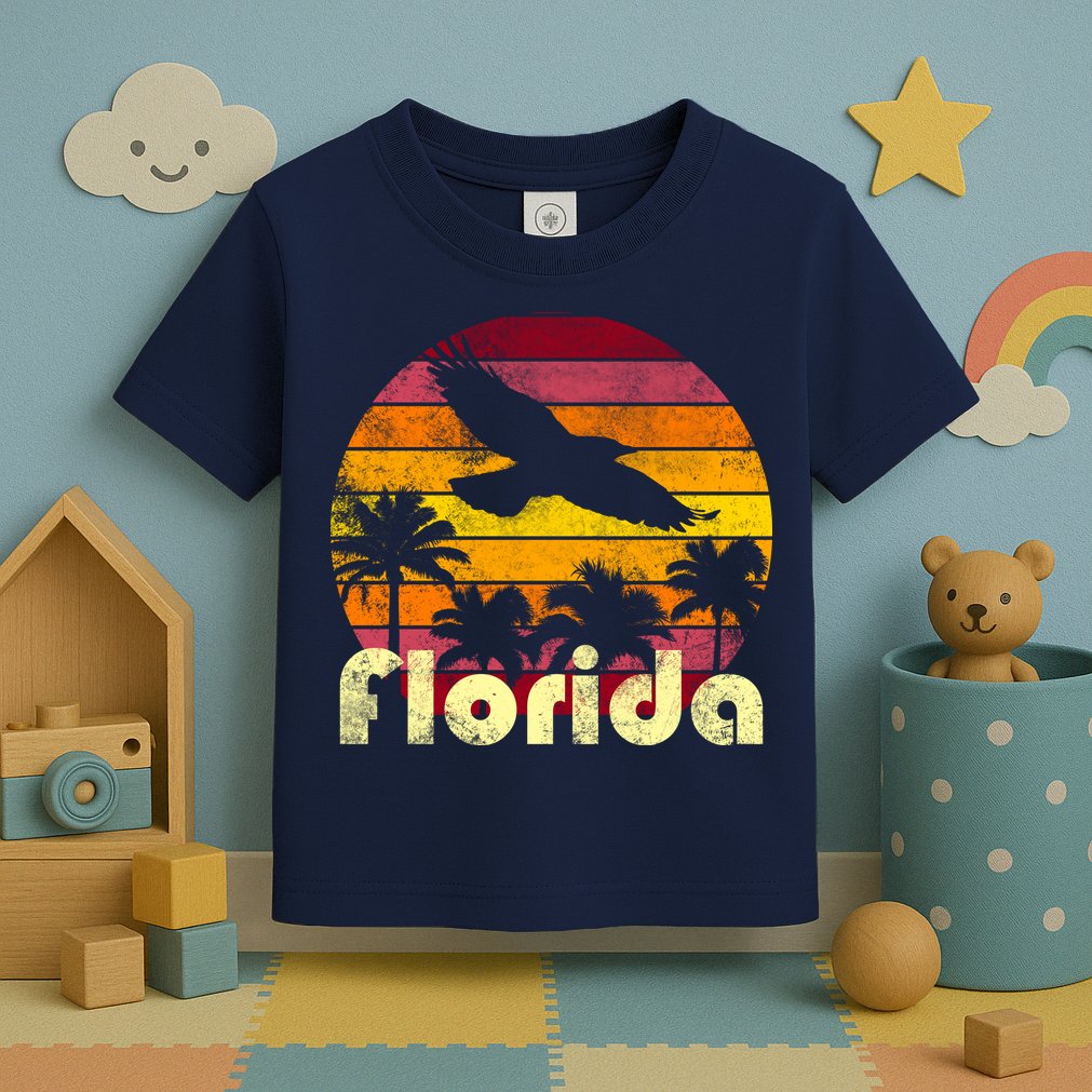 Florida Retro Sunset Toddler T-Shirt