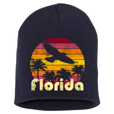 Florida Retro Sunset Short Acrylic Beanie