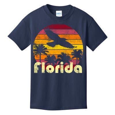 Florida Retro Sunset Kids T-Shirt