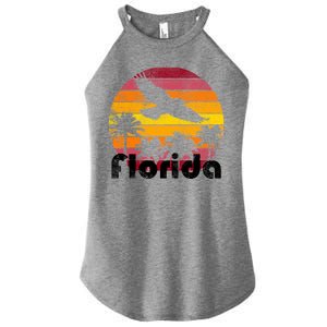 Florida Retro Sunset Women's Perfect Tri Rocker Tank