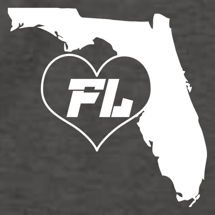 Florida State FL Heart Vector Backpack