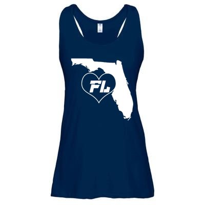 Florida State FL Heart Ladies Essential Flowy Tank