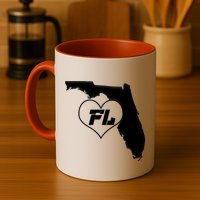Florida State FL Heart Mug