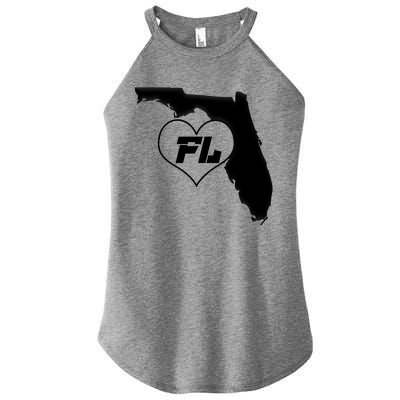 Florida State FL Heart Women’s Perfect Tri Rocker Tank