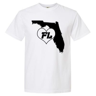 Florida State FL Heart Garment-Dyed Heavyweight T-Shirt