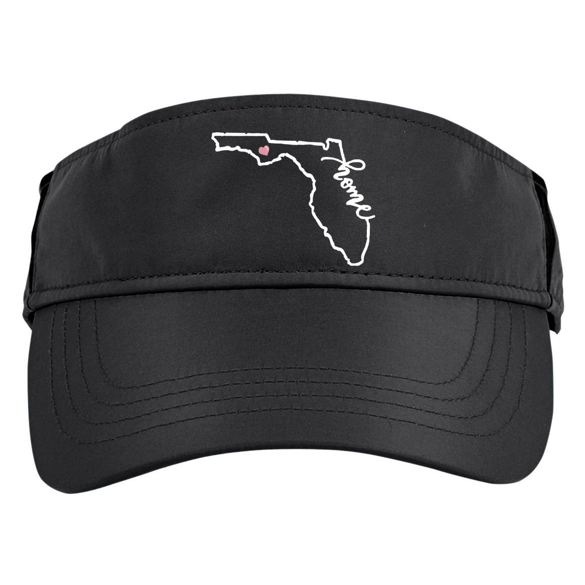 Florida State Home Heart Adult Drive Performance Visor