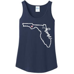 Florida State Home Heart Ladies Essential Tank