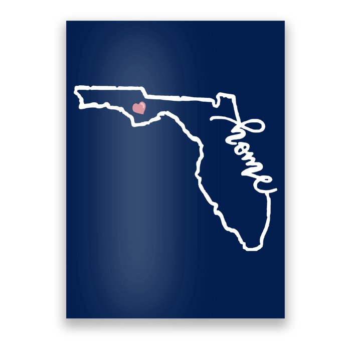 Florida State Home Heart Poster