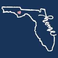 Florida State Home Heart Poster