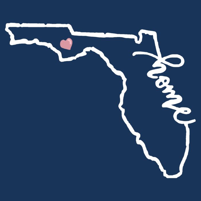 Florida State Home Heart Poster