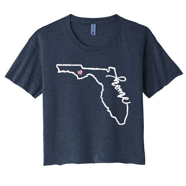 Florida State Home Heart Crop Top