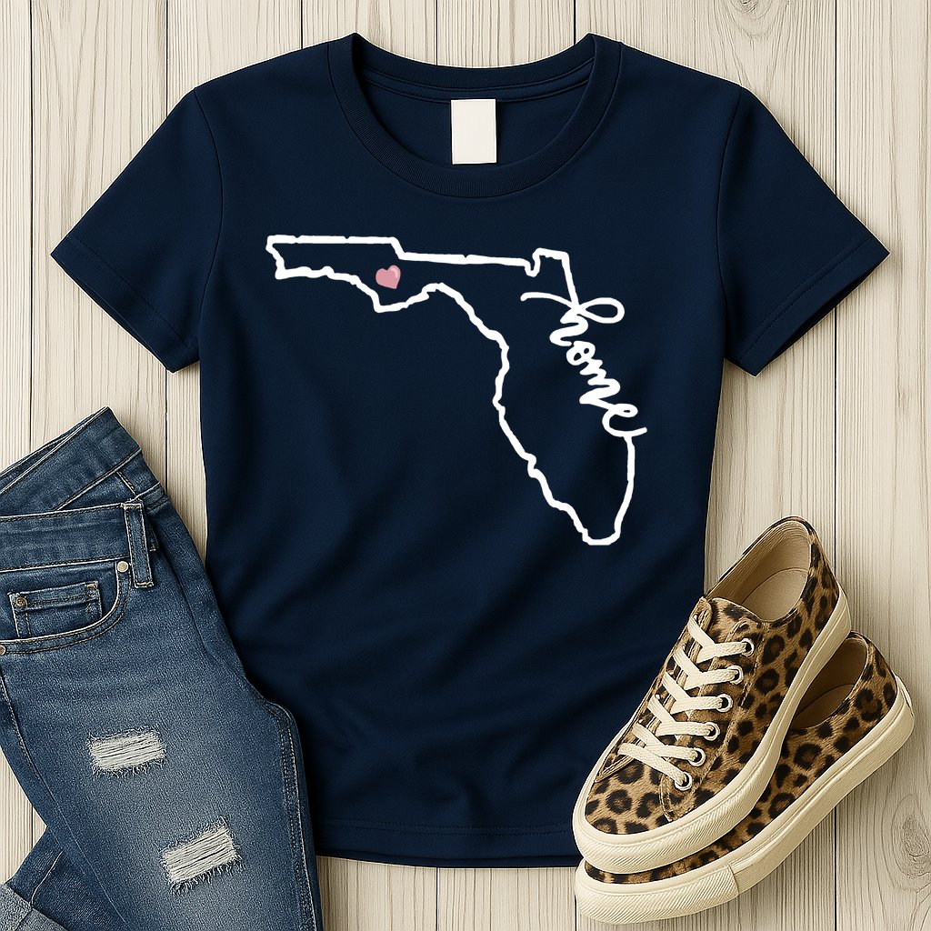 Florida State Home Heart Womens T-Shirt