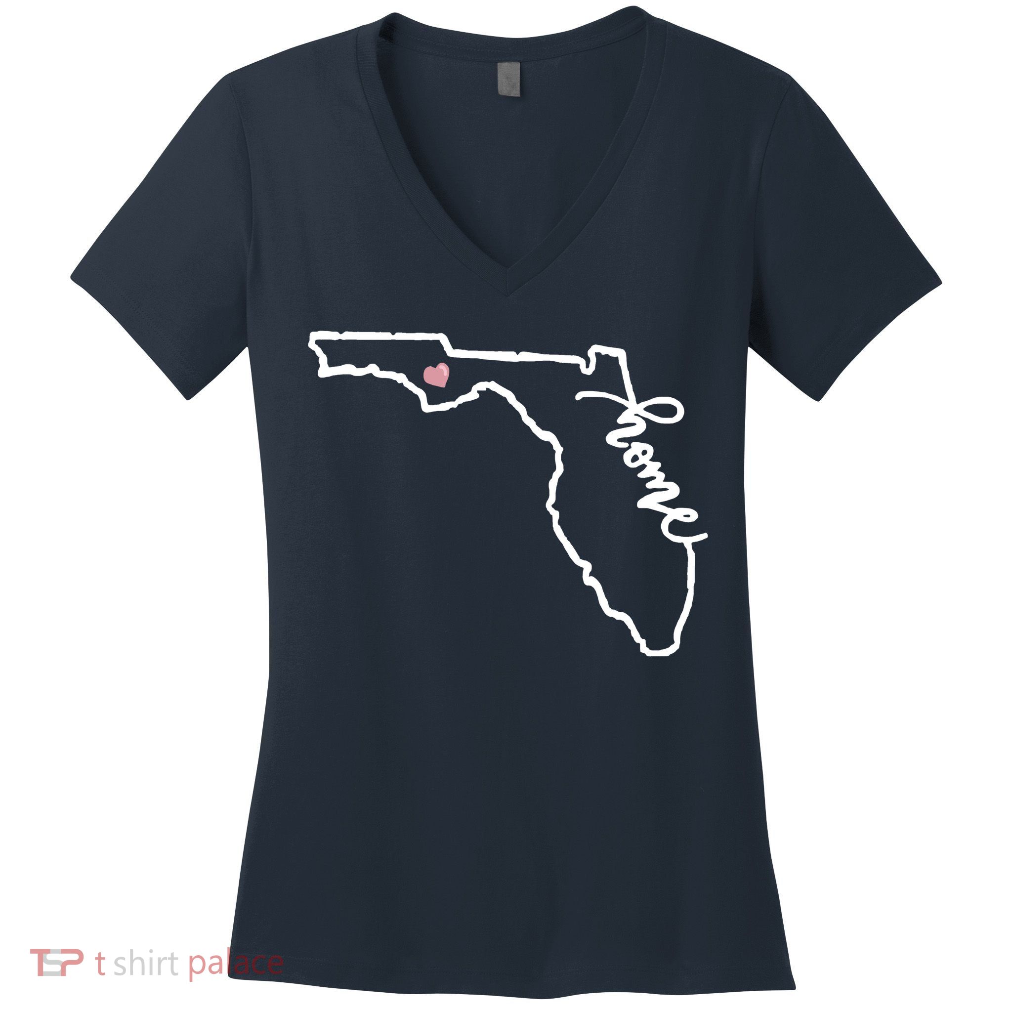 Florida State Home Heart Women's V-Neck T-Shirt