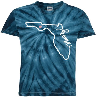 Florida State Home Heart Kids Tie-Dye T-Shirt