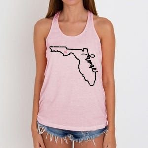 Florida State Home Heart Women's Knotted Racerback Tank