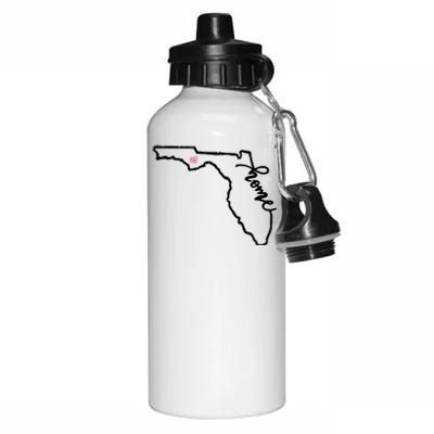 Florida State Home Heart Aluminum Water Bottle 