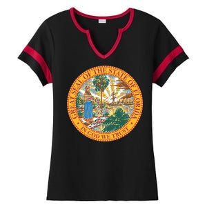 Florida State Seal Ladies Halftime Notch Neck Tee