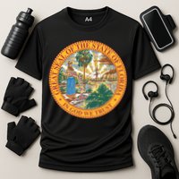 Florida State Seal Cooling Performance Crew T-Shirt