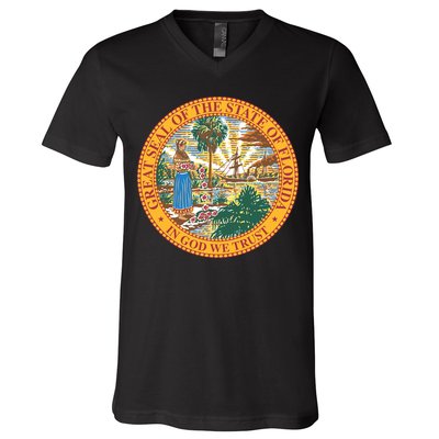 Florida State Seal V-Neck T-Shirt