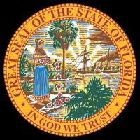 Florida State Seal 16 in Basic Backpack
