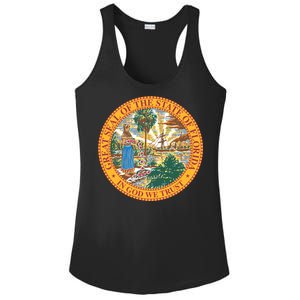 Florida State Seal Ladies PosiCharge Competitor Racerback Tank