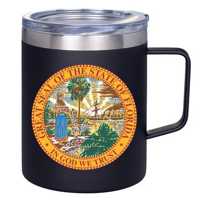 Florida State Seal 12oz Stainless Steel Coffee Mug