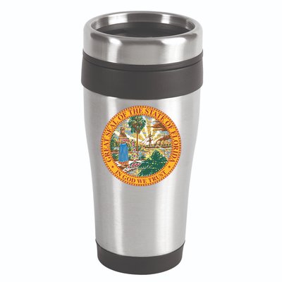 Florida State Seal 16oz Travel Tumbler