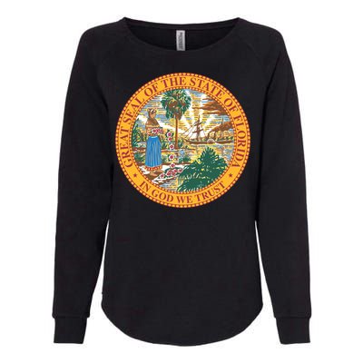 Florida State Seal Womens California Wash Sweatshirt