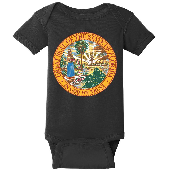 Florida State Seal Baby Bodysuit