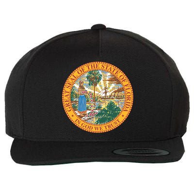 Florida State Seal Wool Snapback Cap