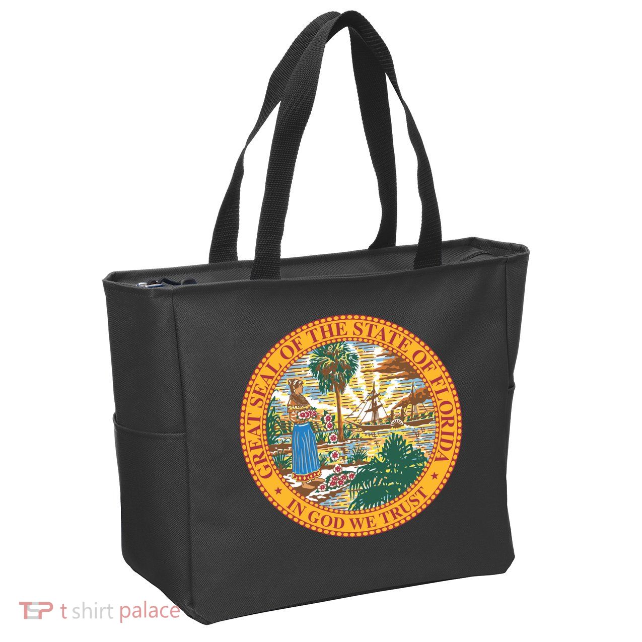 Florida State Seal Zip Tote Bag