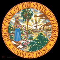 Florida State Seal Zip Tote Bag