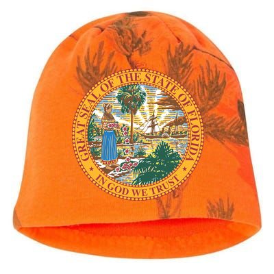 Florida State Seal Kati - Camo Knit Beanie