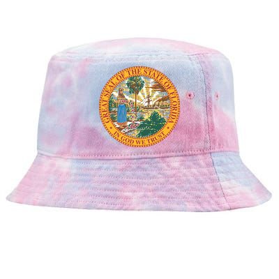 Florida State Seal Tie-Dyed Bucket Hat