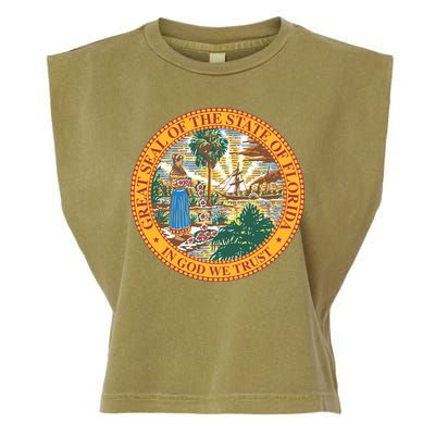 Florida State Seal Garment-Dyed Women's Muscle Tee