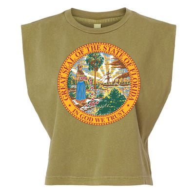 Florida State Seal Garment-Dyed Women's Muscle Tee