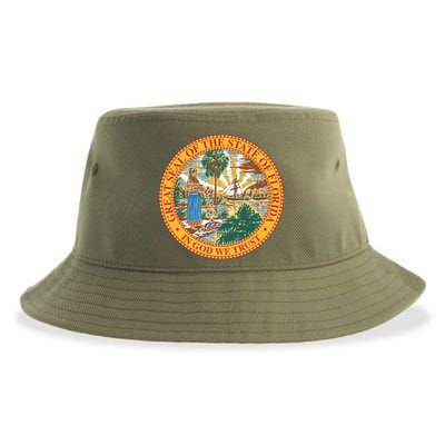 Florida State Seal Sustainable Bucket Hat