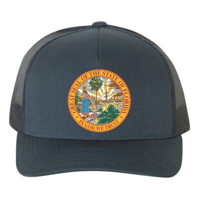 Florida State Seal Yupoong Adult 5-Panel Trucker Hat